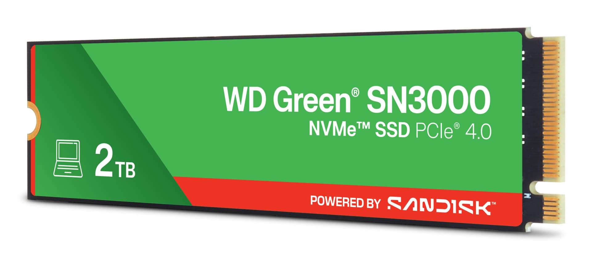 SSD PCIE G4 M.2 NVME 2TB/GREEN SN3000 WDS200T4G0E WDC "WDS200T4G0E" — miniatură