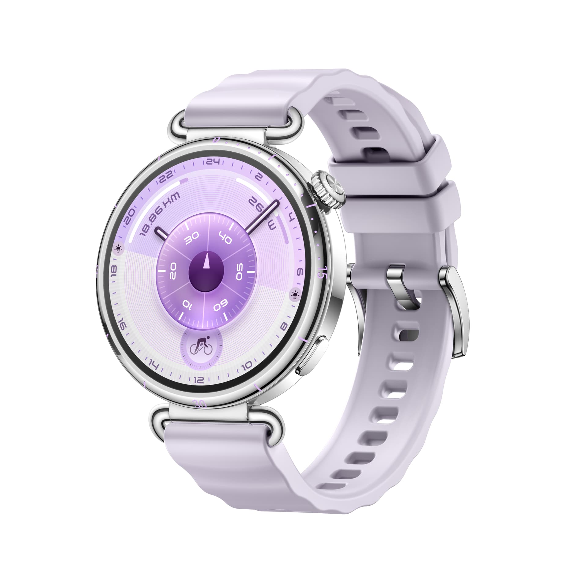 Smartwatch Watch GT 6, 41MM, Steel Stainless Steel Case, Purple Fluoroelastomer Strap "55020FTM" — miniatură
