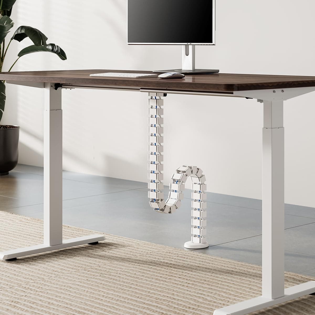 ORGANIZATOR cabluri LOGILINK, pentru gestionare cabluri, prindere prin clema, 1374x129mm, din ABS, white, "KAB0070"x — miniatură