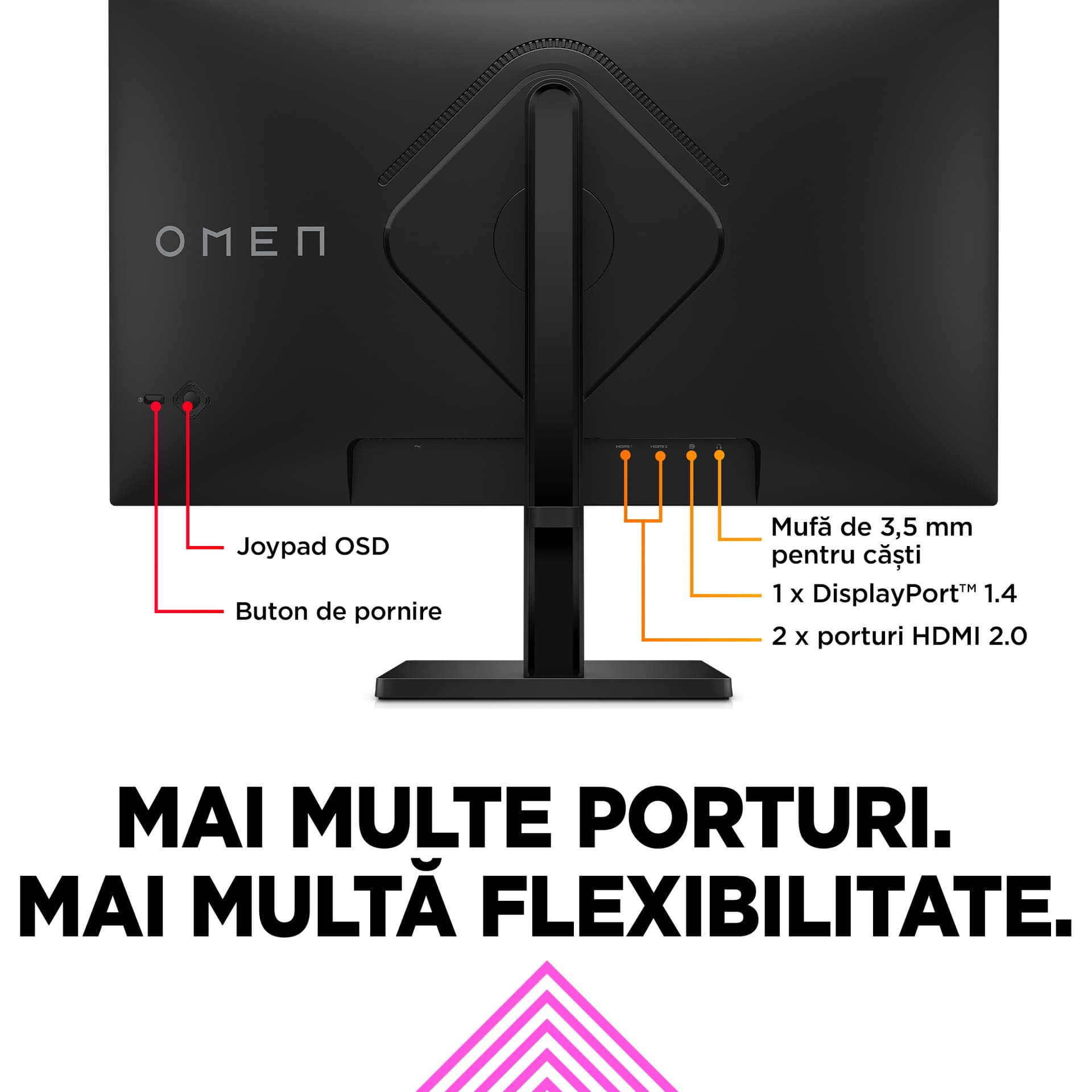 Monitor LED Omen 27q LED 27" 165Hz 1ms HDMI DP "780H4E9" — miniatură