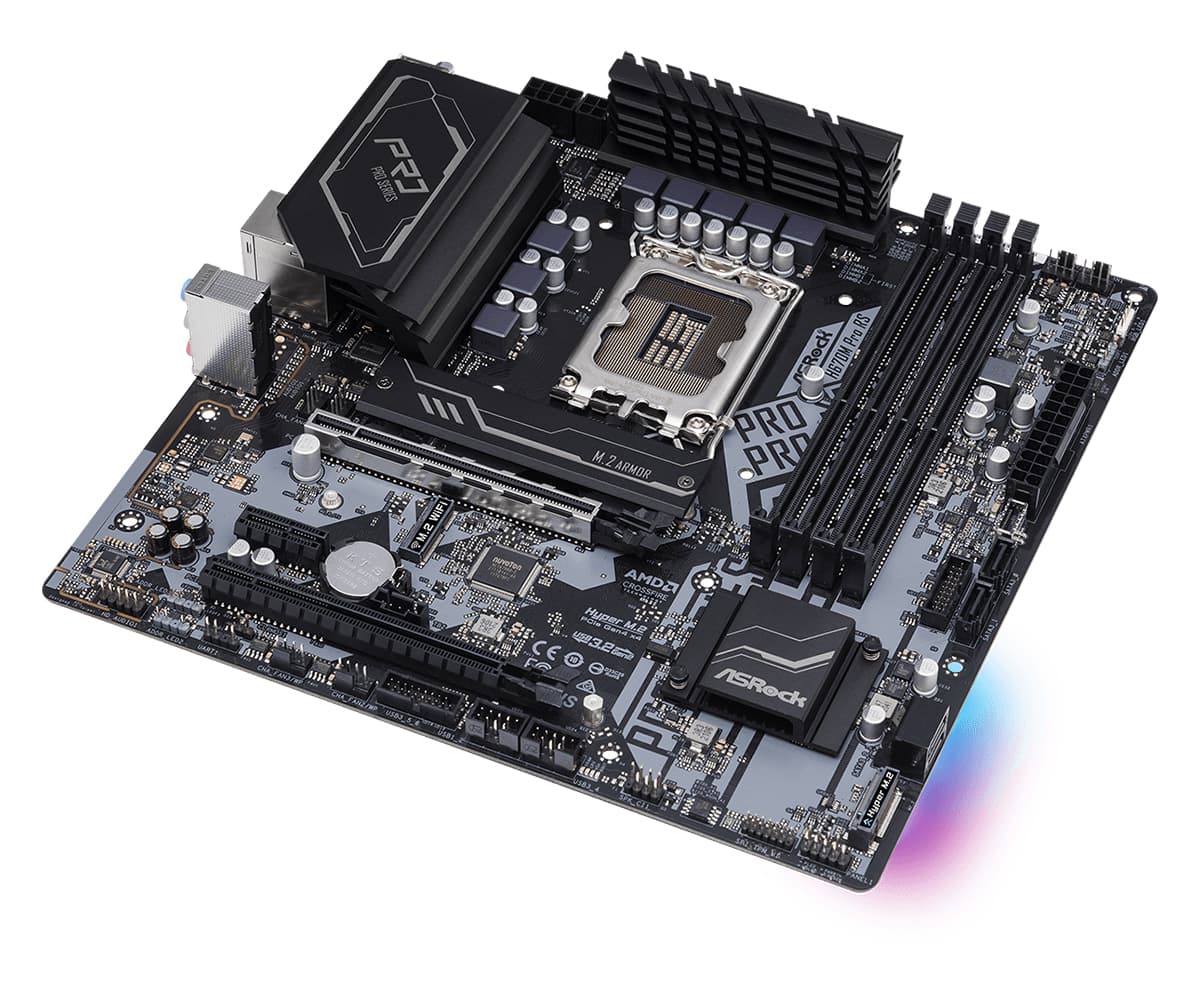 Placa de baza H670M PRO RS H670 - Socket 1700 "90-MXBHK0-A0UAYZ" — miniatură