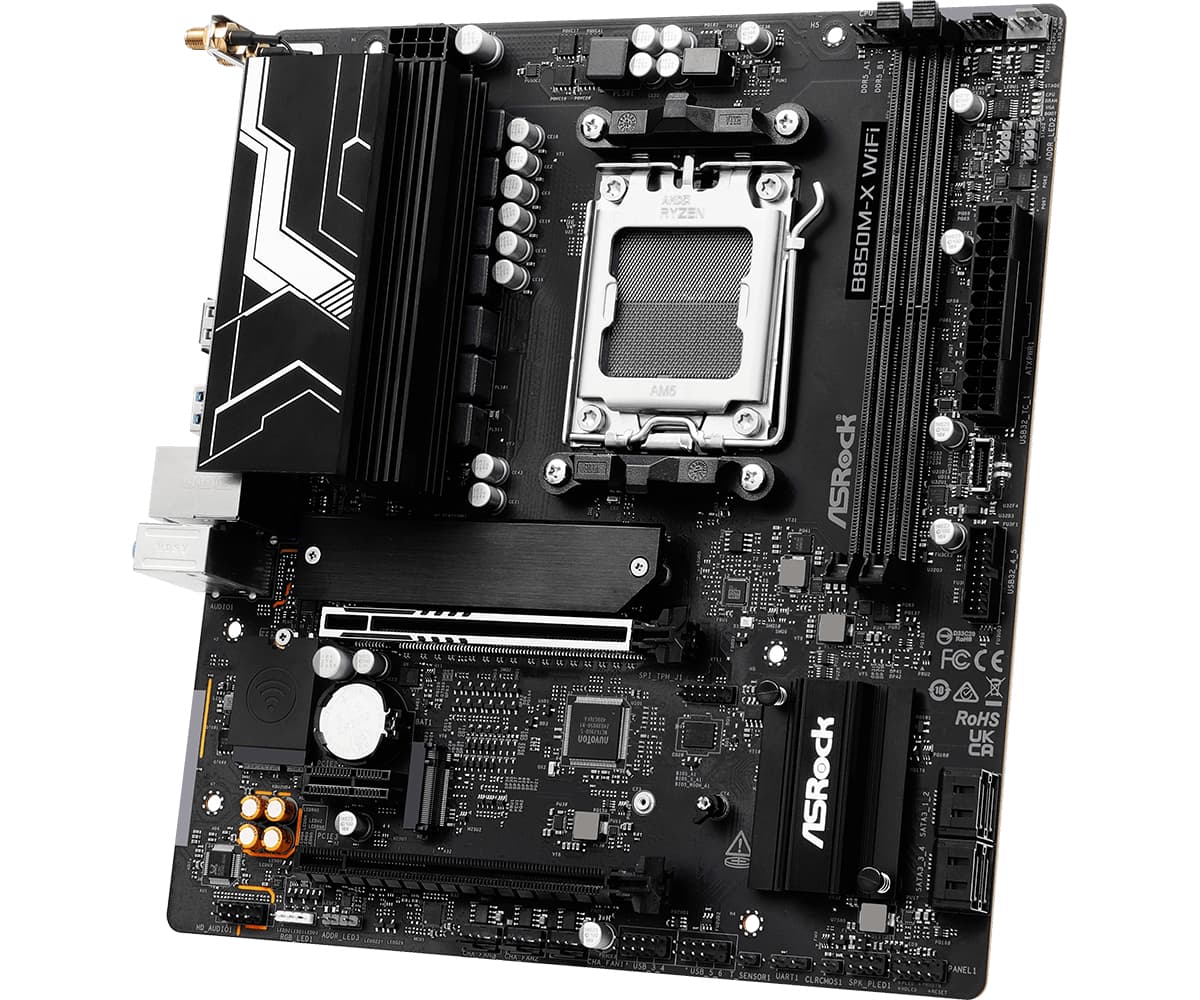 Placa de baza B850M-X WiFi R2.0, AMD B850, Socket AM5, mATX "90-MXBSH0-A0UAYZ" — miniatură