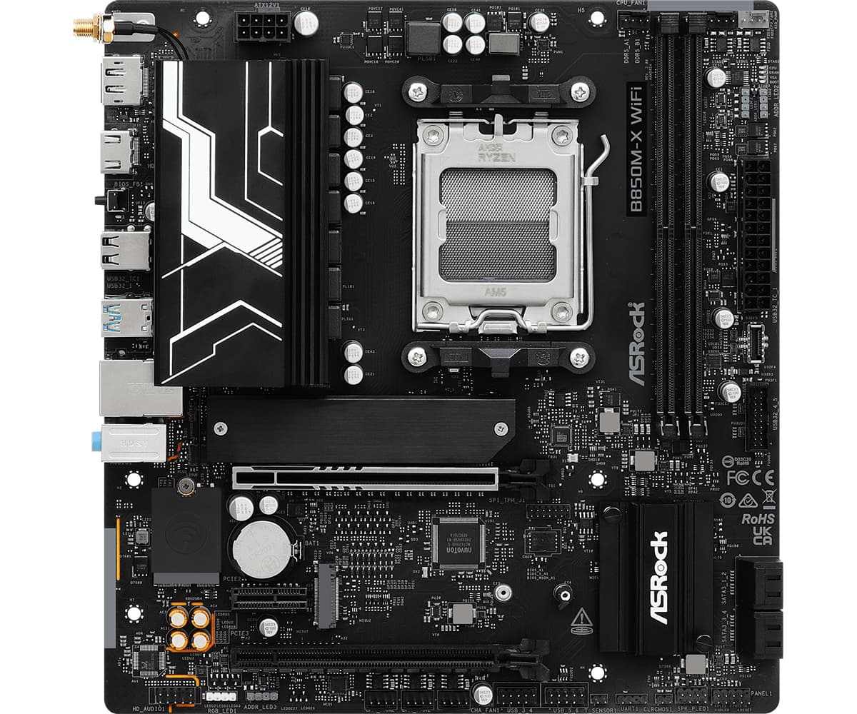 Placa de baza B850M-X WiFi R2.0, AMD B850, Socket AM5, mATX "90-MXBSH0-A0UAYZ" — miniatură