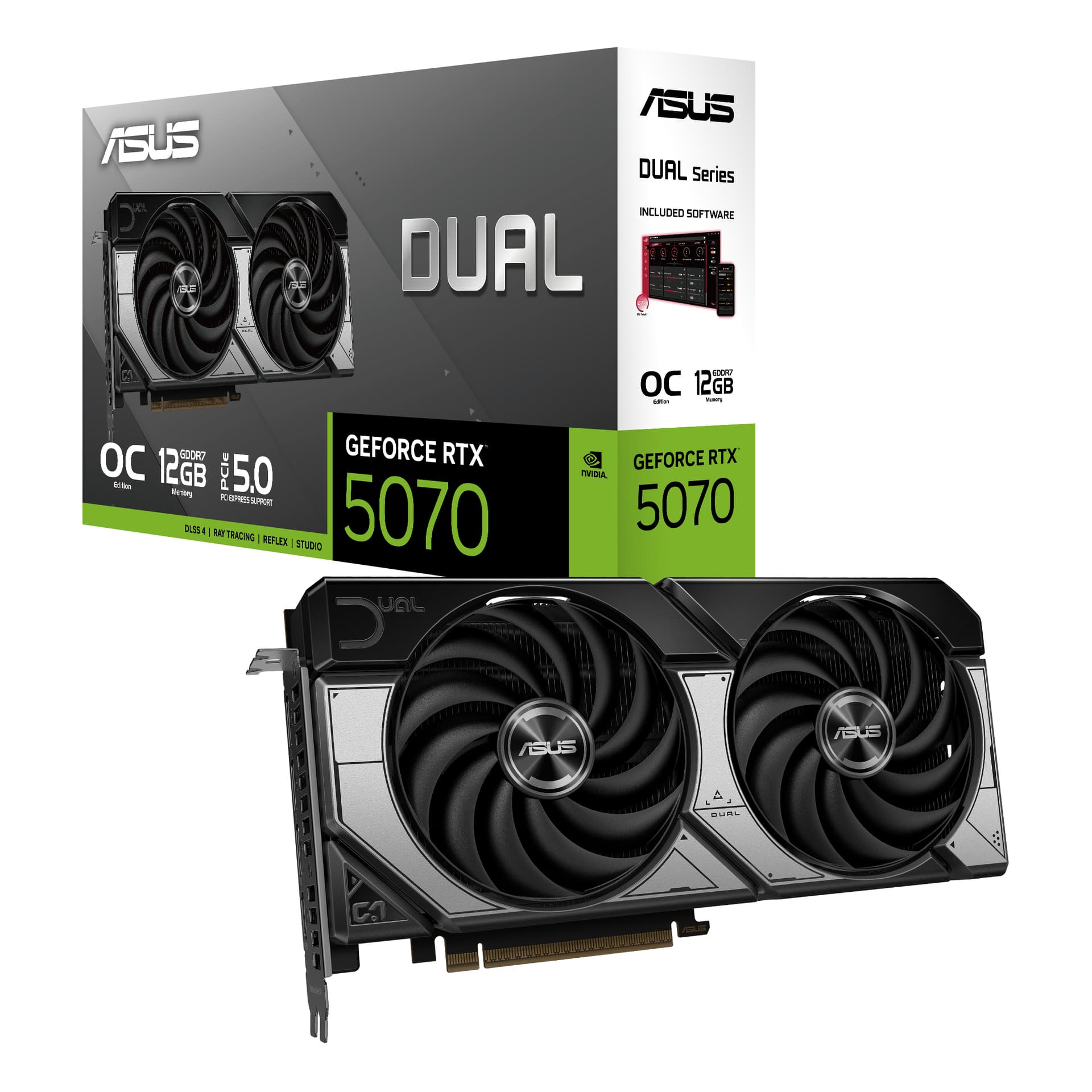 ASUS Dual -RTX5070-O12G "90YV0M17-M0NA00" — miniatură
