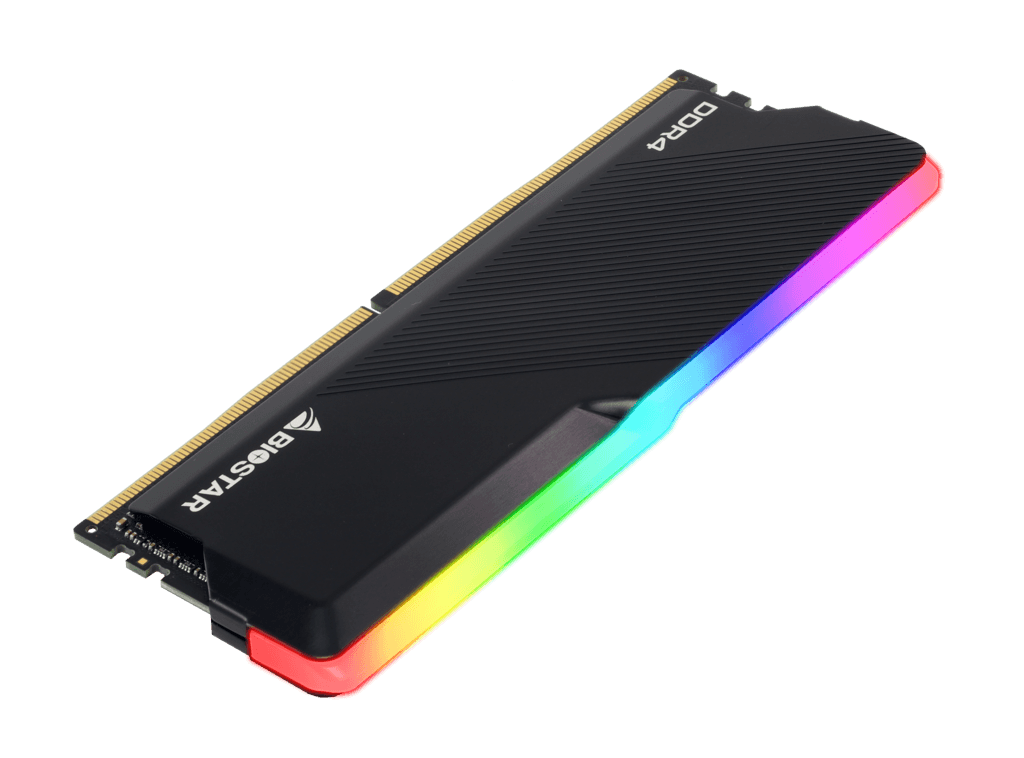 Memorie DDR Biostar "Hynix", 8GB, DDR4, 3200 MHz, 1 modul, radiator, RGB, 1.35V, CL18-22-22-42, "DMD32EU4R8"
