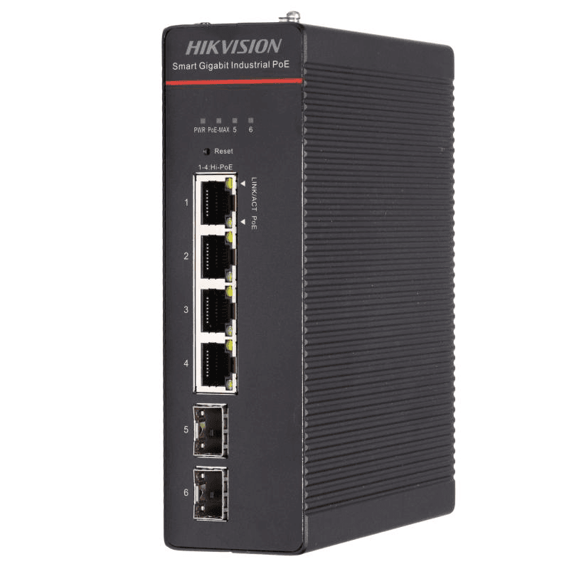 HK SWITCH POE 4 PORTURI SMART MANAGED "DS-3T1506HP-SI-4P2F"