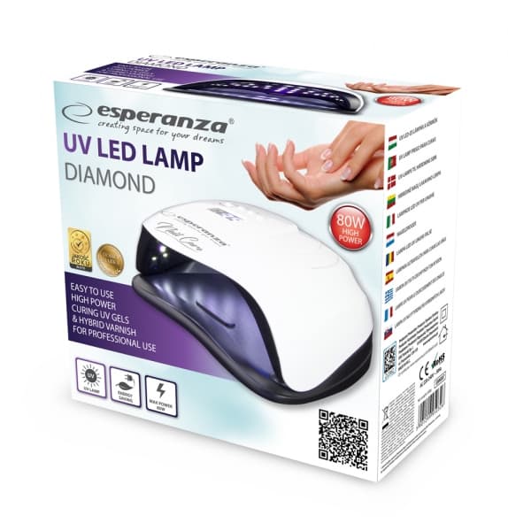 Lampa UV Esperanza Diamond EBN007 80W Alb "EBN007" — miniatură