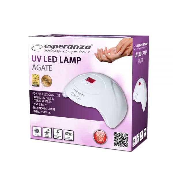 Lampa UV Esperanza Agate EBN010 36W Alb "EBN010" — miniatură