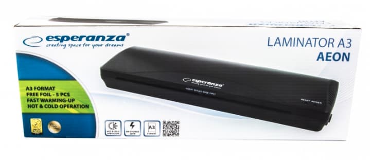 Laminator Esperanza EFL003 A3 265W Negru "EFL003" — miniatură