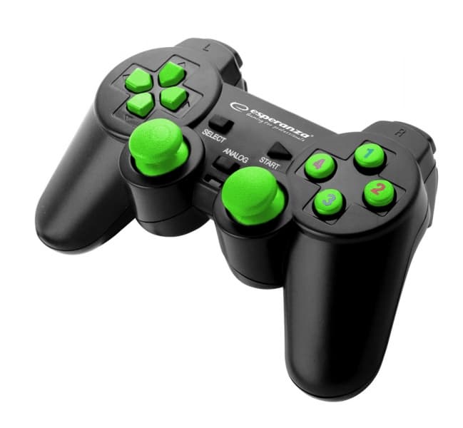 Gamepad Esperanza Warrior EGG102G cu vibratii Usb PC Verde "EGG102G"