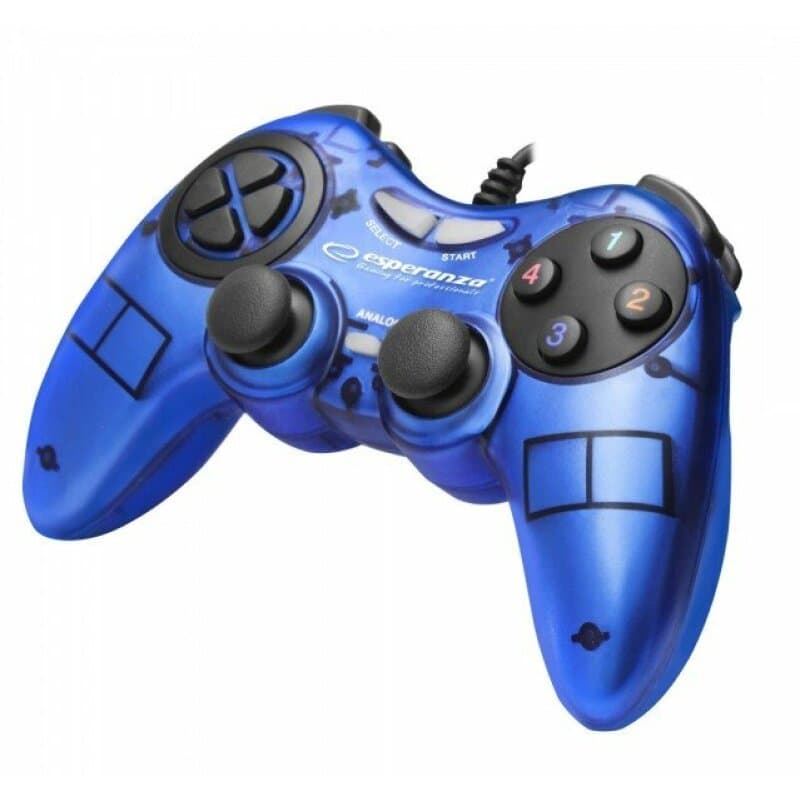 Gamepad Esperanza Warrior EGG105B cu vibratii Usb PC Albastru "EGG105B"