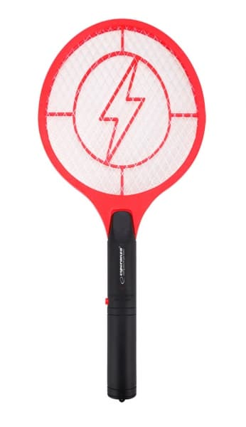 Paleta electrica anti-insecte Esperanza Anihilator EHQ004 3W 22cm Negru/Rosu "EHQ004"