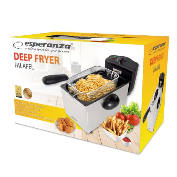 Friteuza Esperanza Falafel EKG010 3l 2000W Inox "EKG010" — miniatură