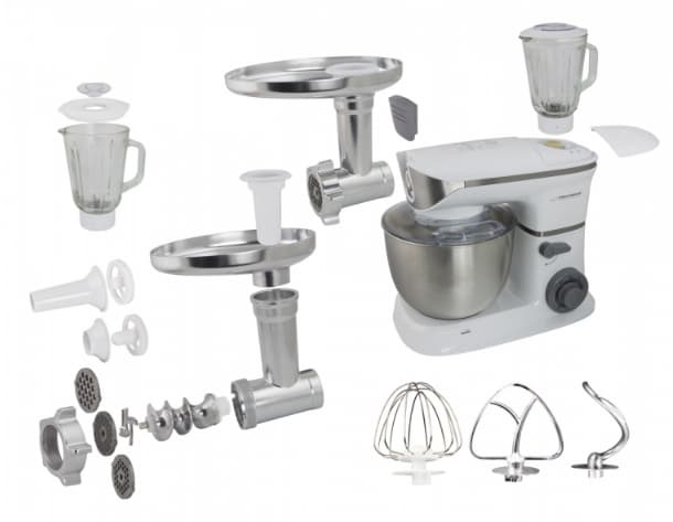 Robot de bucatarie Esperanza Cooking Master EKM025 1000W 5l 6 viteze blender 1.5l Alb "EKM025" — miniatură