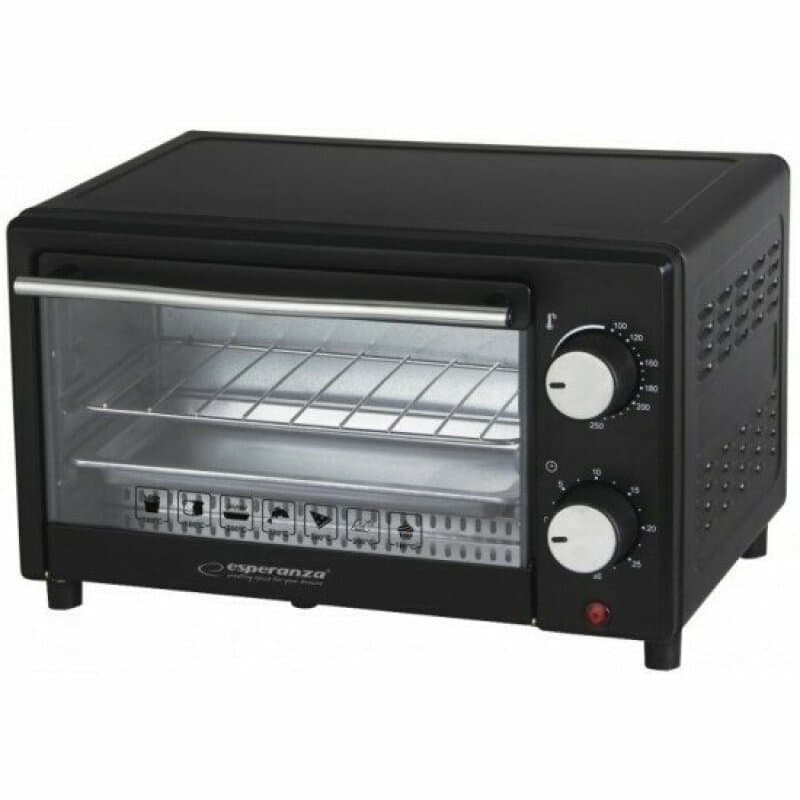 Mini cuptor electric Esperanza Calzone EKO007 900W 10l Negru "EKO007"