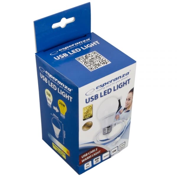 Bec Esperanza ELL170 Led USB 5W 460 lumeni "ELL170" — miniatură