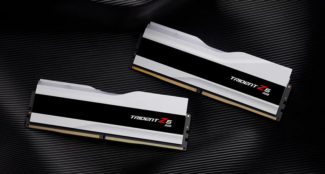 Memorie G.Skill DDR5 - 48GB - 7200 - CL - 36 (2x 24 GB) dual kit, RAM (white, F5-7200J3646F24GX2-TZ5RW, Trident Z5 RGB, INTEL XMP) "F5-7200J3646F24GX2-TZ5RW" — miniatură