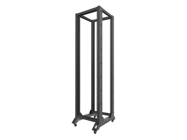 Rack deschis 19" 42U, 600x800, negru V2 "OR01-6842-B" — miniatură
