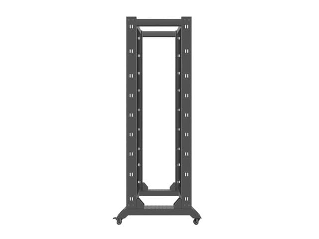 Rack deschis 19" 42U, 600x800, negru V2 "OR01-6842-B" — miniatură