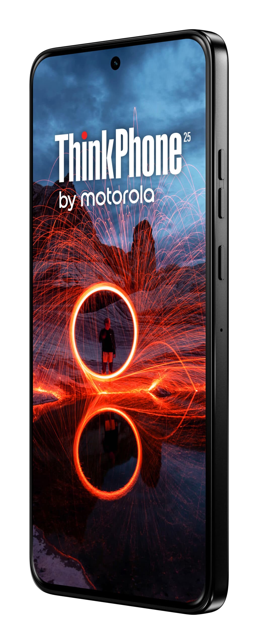 Smartphone Thinkphone 25 256GB 8GB RAM 5G Dual SIM Carbon Black "PB5W0002PL" — miniatură