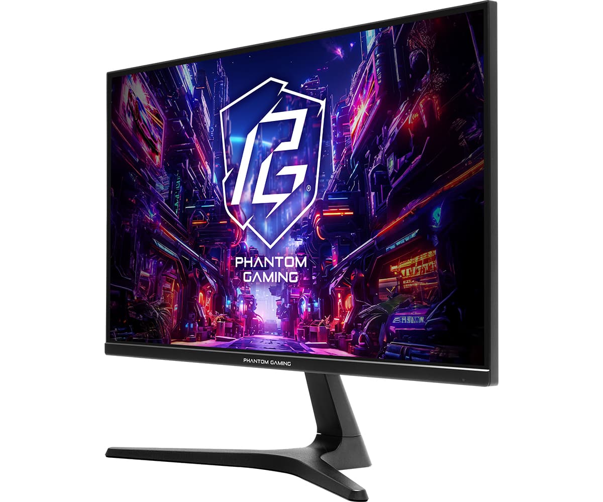 MONITOR AsRock 24.5 inch, home | office, IPS, Full HD (1920 x 1080), 300 cd/mp, 1 ms, HDMI | VGA, "PG25FFT" — miniatură