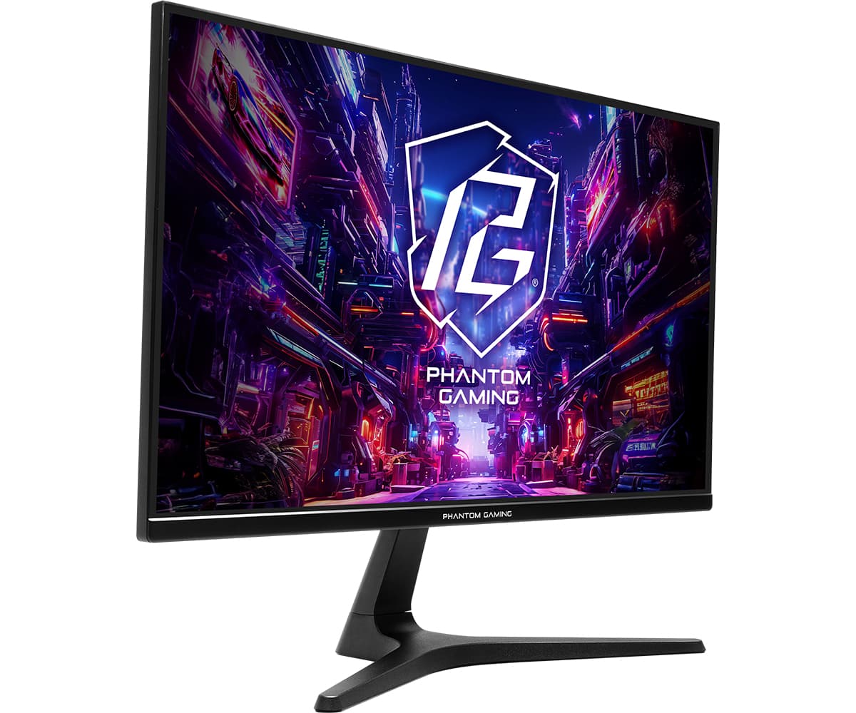 MONITOR AsRock 24.5 inch, home | office, IPS, Full HD (1920 x 1080), 300 cd/mp, 1 ms, HDMI | VGA, "PG25FFT" — miniatură