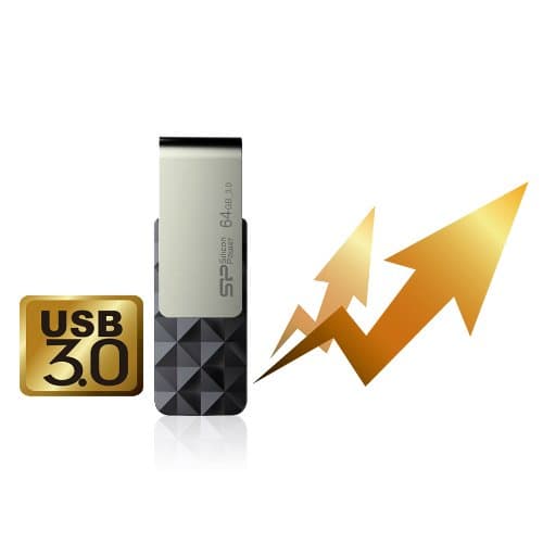 Memorie USB USB Blaze B30 32GB USB 3.0 Black "SP032GBUF3B30V1K" — miniatură