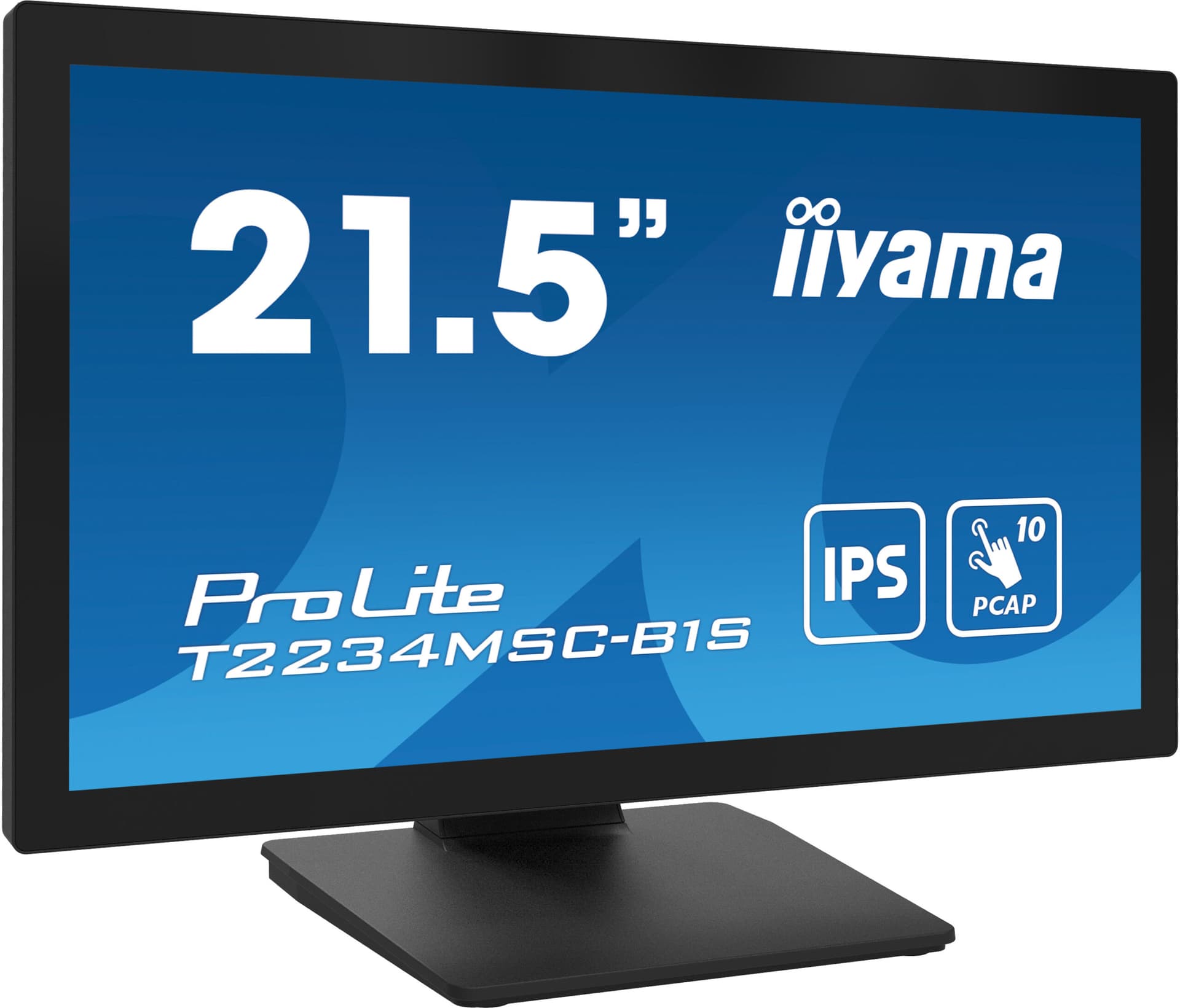 IIYAMA Monitor LED T2234MSC-B1S 22" Full HD 10pt touchscreen featuring IPS 350 cd/m2 1000:1 8ms projective capacitive VGA HDMI DP "T2234MSC-B1S"