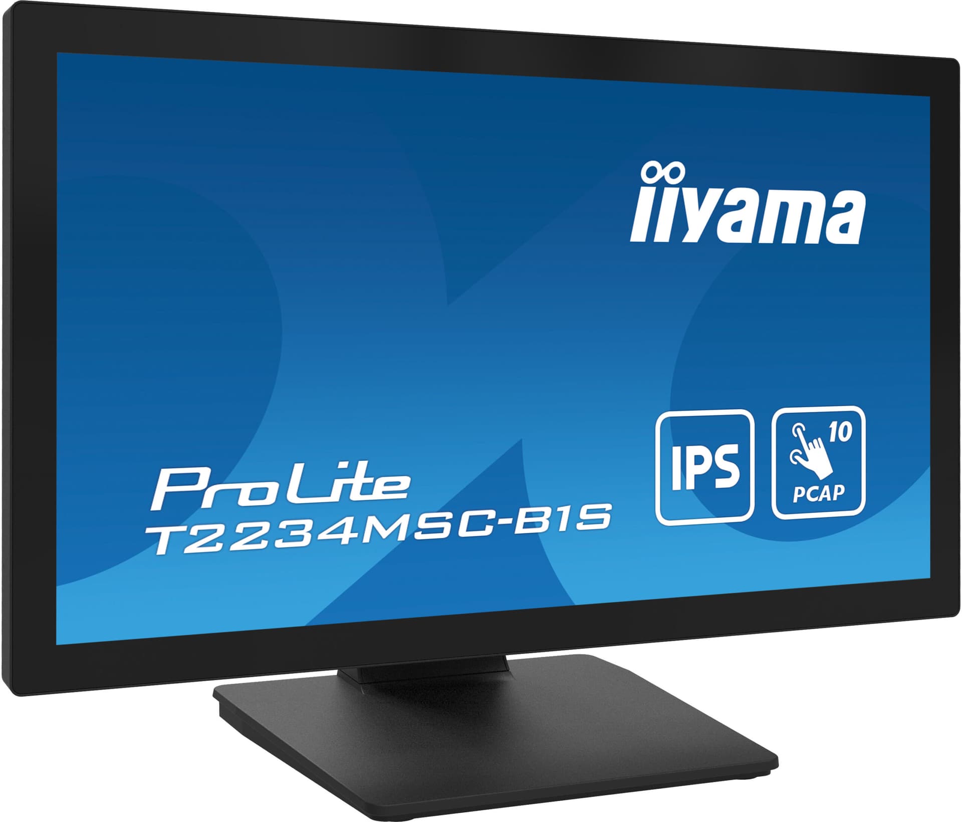IIYAMA Monitor LED T2234MSC-B1S 22" Full HD 10pt touchscreen featuring IPS 350 cd/m2 1000:1 8ms projective capacitive VGA HDMI DP "T2234MSC-B1S" — miniatură