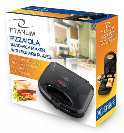 Prajitor de paine tip Sandwich maker Esperanza Pizzaiola TKT005K 700W Negru "TKT005K" — miniatură