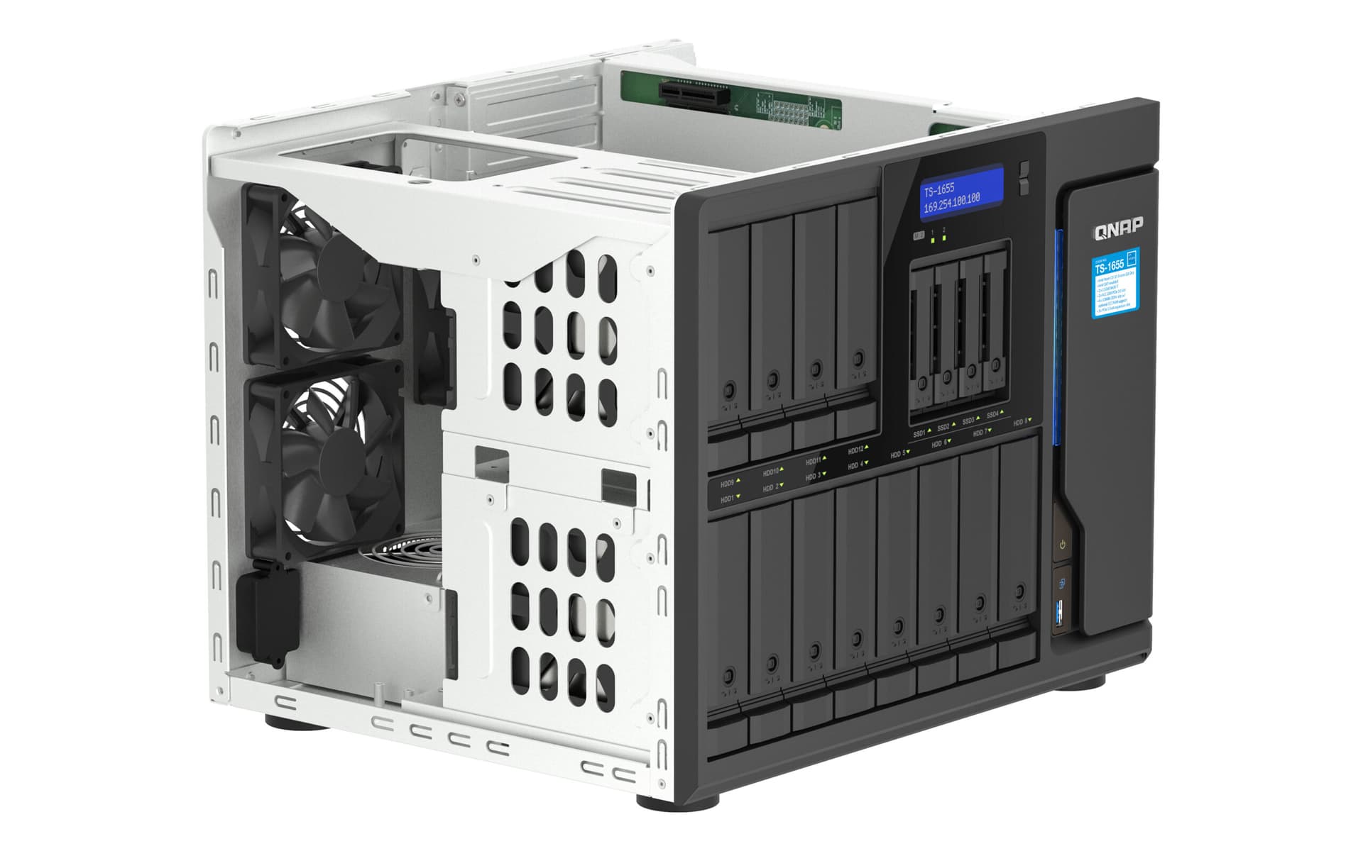 NAS QNAP 1655 16-Bay, CPU Intel® Atom® "TS-1655-8G" — miniatură