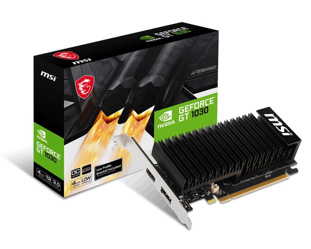 Placa video MSI GT1030 4GHD4 LP OC 4GB GDDR4 HDMI DP passiv "V812-037R"