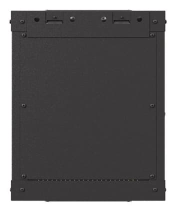Dulap rack 10" perete 6U / 300x300 (flat pack) cu ușă din sticlă, negru — miniatură