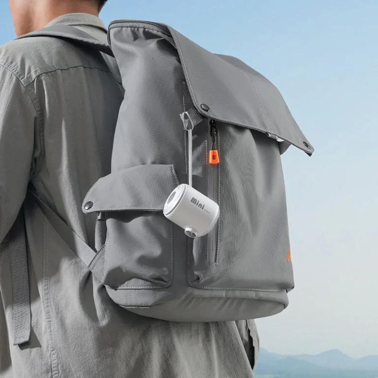 POMPA DE AER Baseus PocketGo Portable, acumulator integrat, 230L/min, alb "C11157700221-00" - 6932172635008 — miniatură
