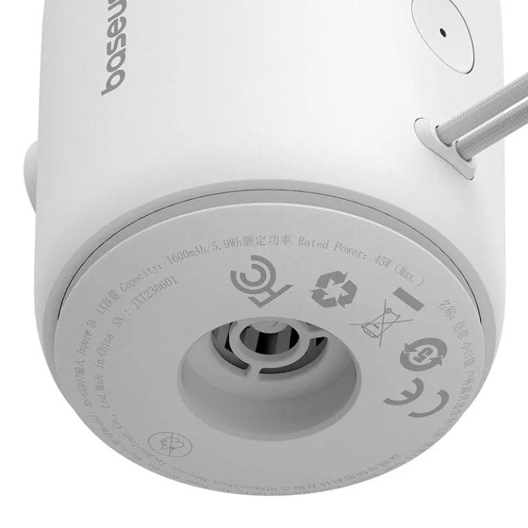 POMPA DE AER Baseus PocketGo Portable, acumulator integrat, 230L/min, alb "C11157700221-00" - 6932172635008 — miniatură