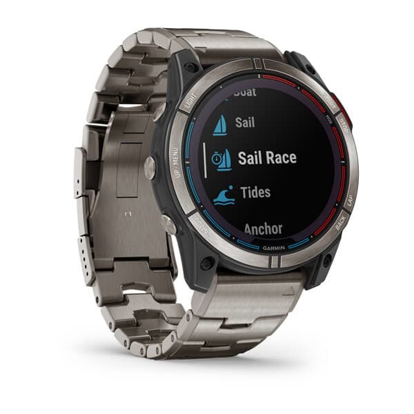 Smartwatch Quatix 7X Solar Edition, rama din titan cu curea din titan "010-02541-61" — miniatură
