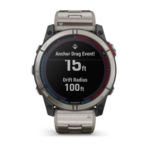 Smartwatch Quatix 7X Solar Edition, rama din titan cu curea din titan "010-02541-61" — miniatură