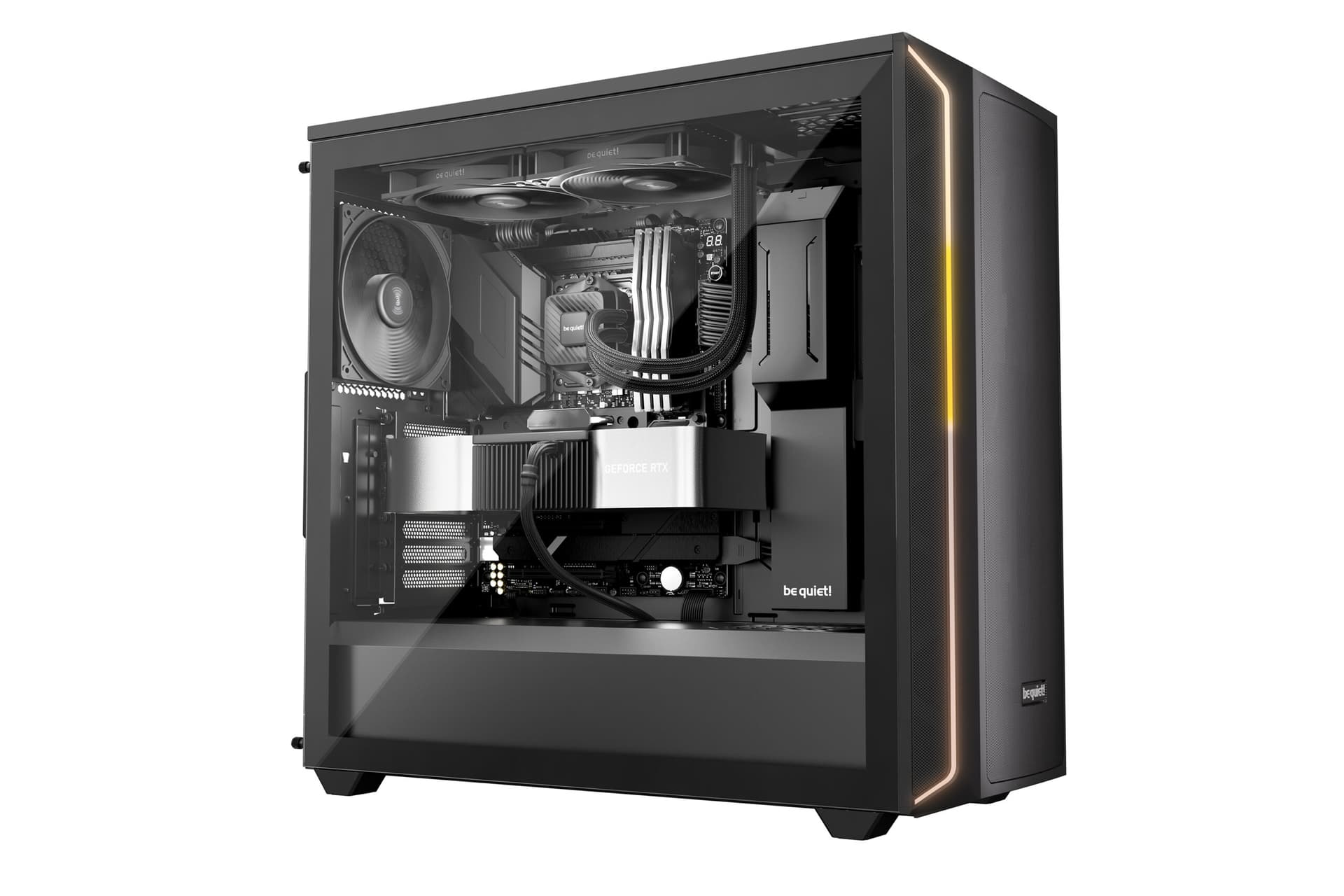 COOLER be quiet "PURE&nbsp;LOOP 3", skt. LGA1851, LGA 1700, AM4, AM5, racire cu lichid, 2 x 120mm, 2100 RPM, negru "BW027EU" — miniatură