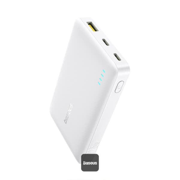 POWER BANK Baseus EnerFill FP21, 10000mAh, 22.5W, 2 x USB Type-C, 1 x USB, include cablu USB Type-C la USB Type-C, alb, "P1008210D213-00" - 6932172690328