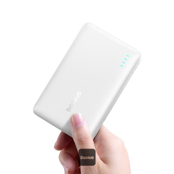 POWER BANK Baseus EnerFill FP21, 10000mAh, 22.5W, 2 x USB Type-C, 1 x USB, include cablu USB Type-C la USB Type-C, alb, "P1008210D213-00" - 6932172690328 — miniatură