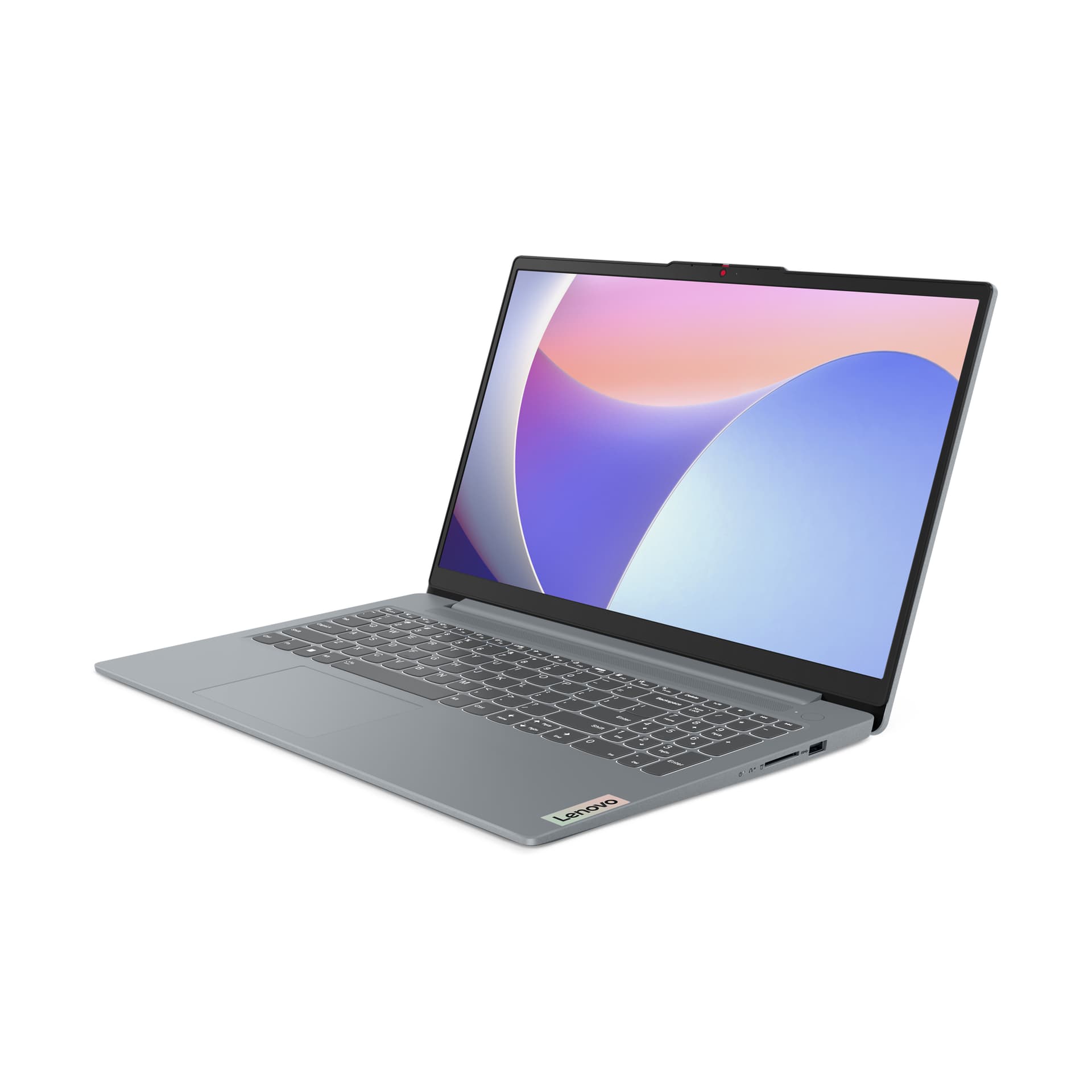 15.6 IdeaPad Slim 3 15IRU8, FHD IPS, Procesor Intel® CoreTM i3-1315U (10M Cache, up to 4.50 GHz, with IPU), 8GB LPDDR5, 512GB SSD, Intel UHD, No OS, Arctic Grey "82X700K5RM" — miniatură