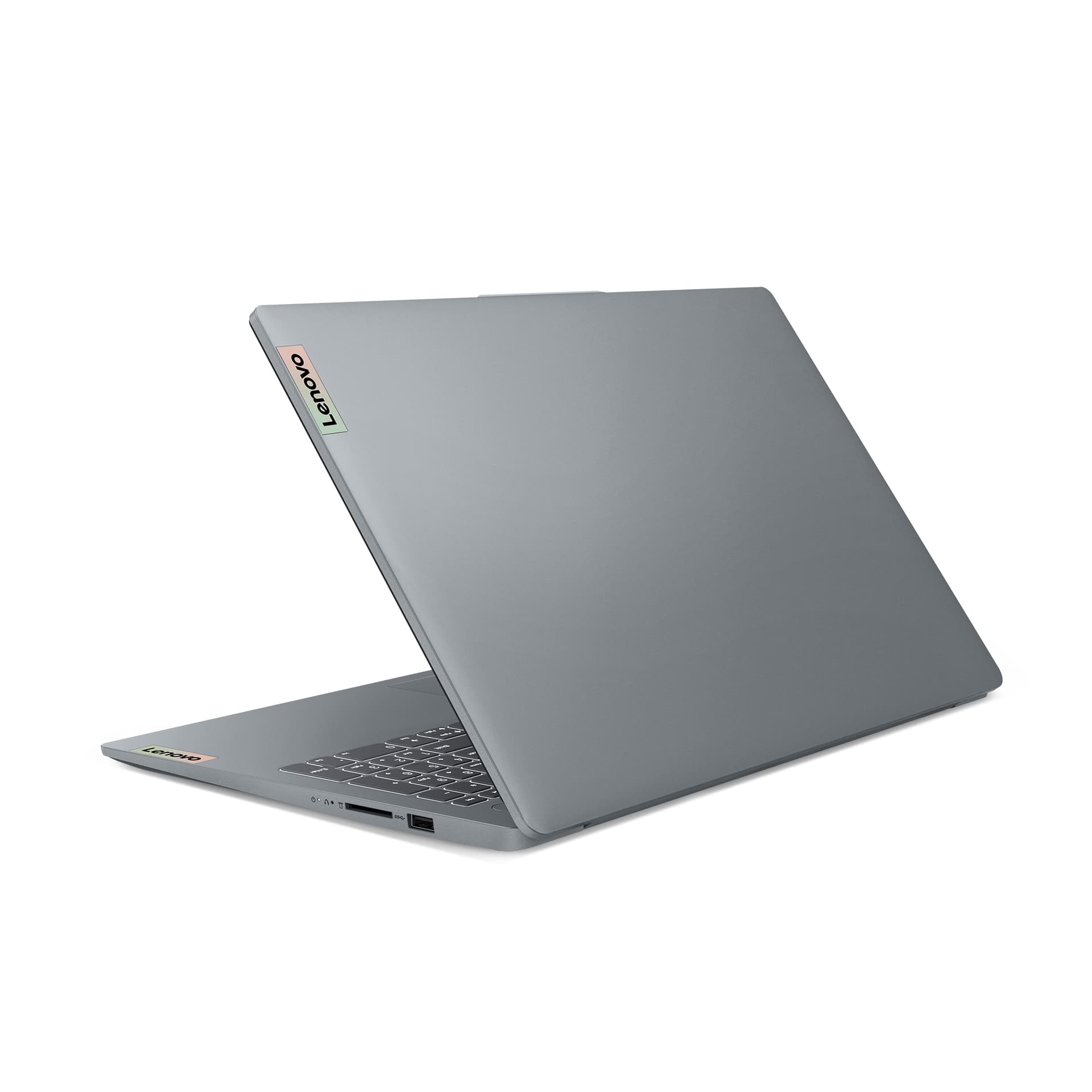 15.6 IdeaPad Slim 3 15IRU8, FHD IPS, Procesor Intel® CoreTM i3-1315U (10M Cache, up to 4.50 GHz, with IPU), 8GB LPDDR5, 512GB SSD, Intel UHD, No OS, Arctic Grey "82X700K5RM" — miniatură