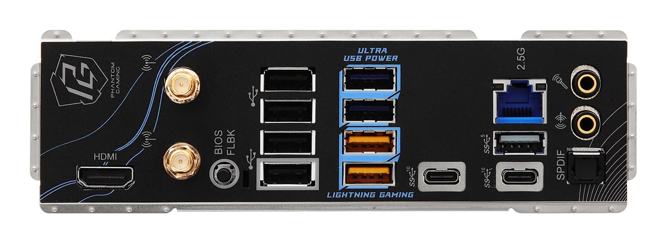 Placa de baza AsRock B850 Phantom Gaming Riptide Wi-Fi, Skt. AM5, WiFi, ATX, 4xDDR5, 4xSATA, 4xM.2, PCI-E 5.0 x 16, "90-MXBQT-A0UAYZ" — miniatură
