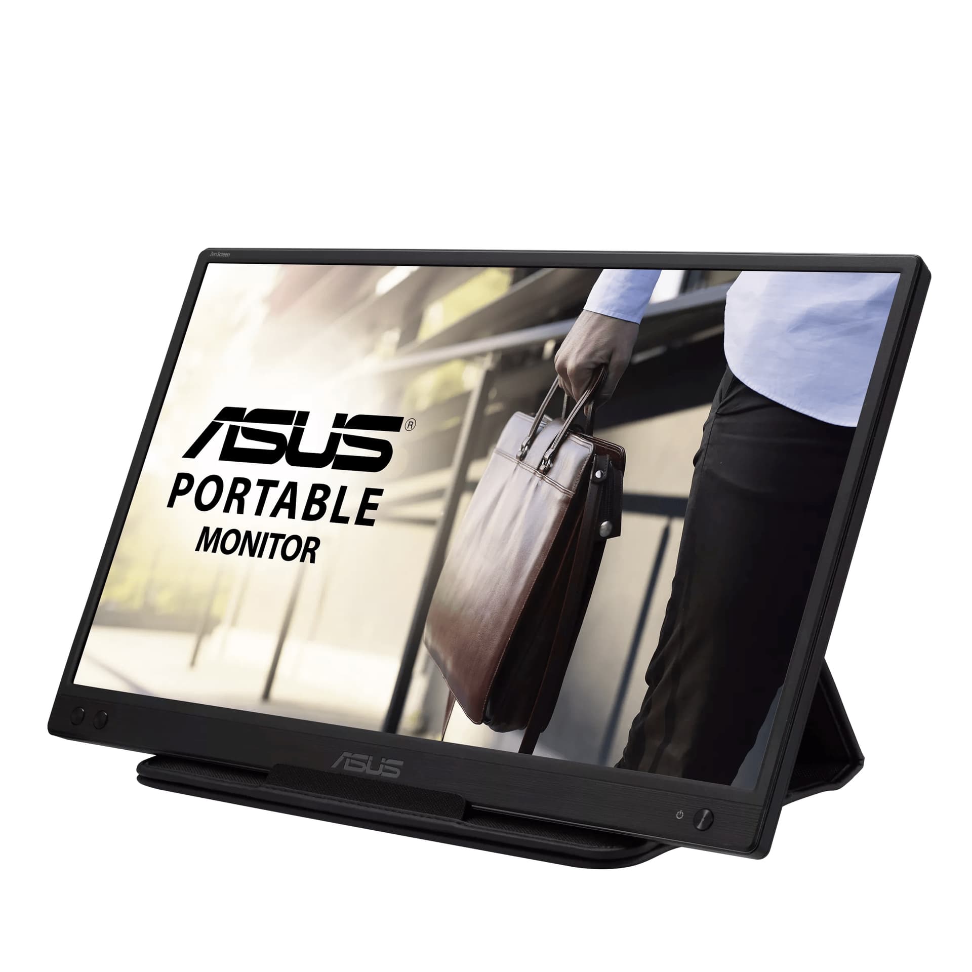 Monitor LED ZenScreen MB166C, 15.6inch, 1920x1080, 5ms GTG, Black "90LM07D3-B01170" — miniatură