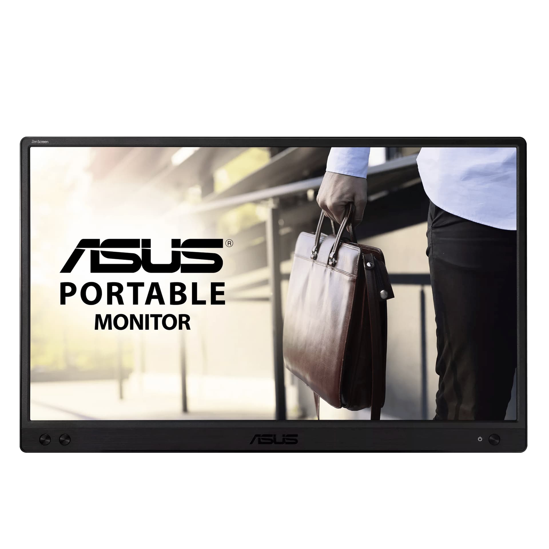 Monitor LED ZenScreen MB166C, 15.6inch, 1920x1080, 5ms GTG, Black "90LM07D3-B01170" — miniatură
