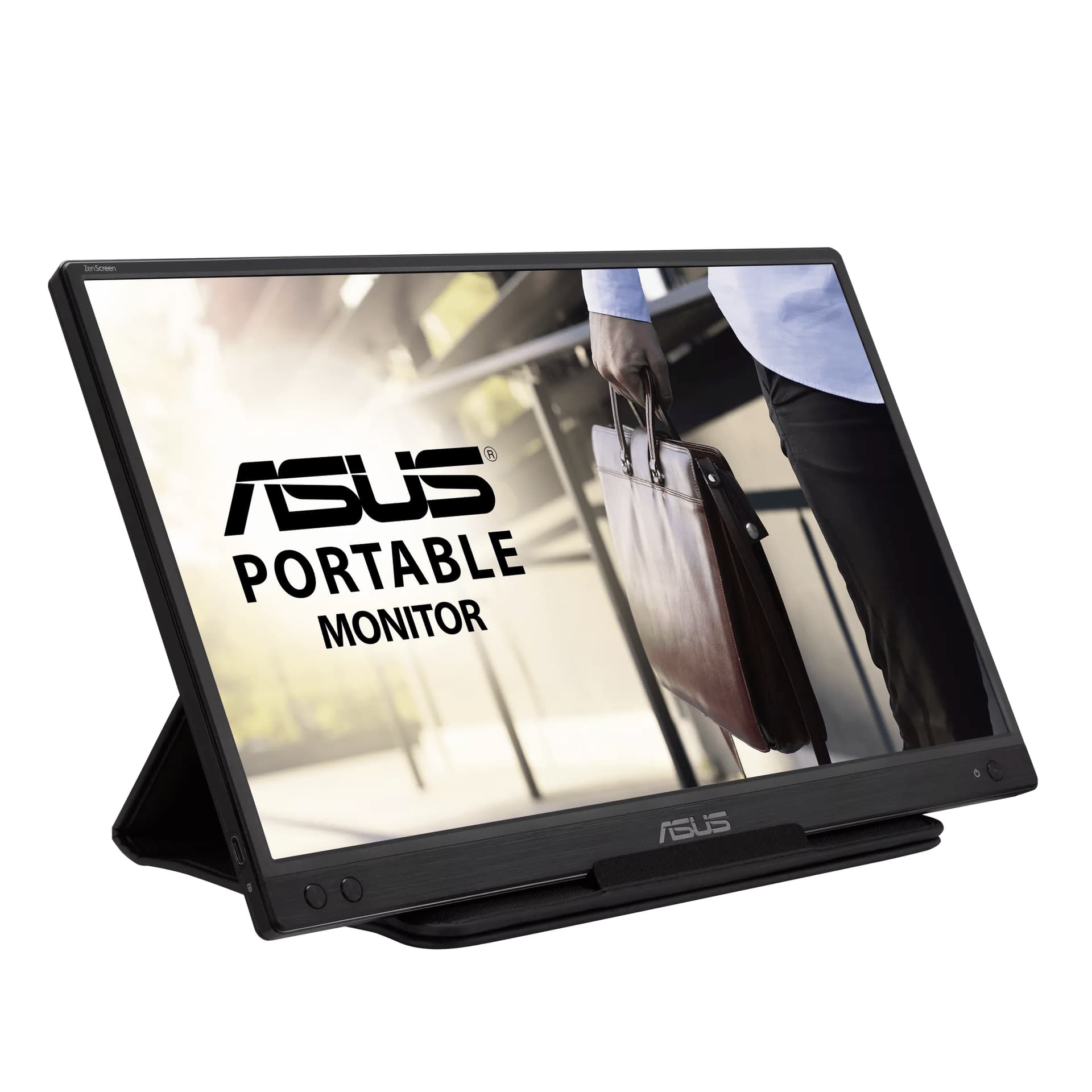 Monitor LED ZenScreen MB166C, 15.6inch, 1920x1080, 5ms GTG, Black "90LM07D3-B01170" — miniatură