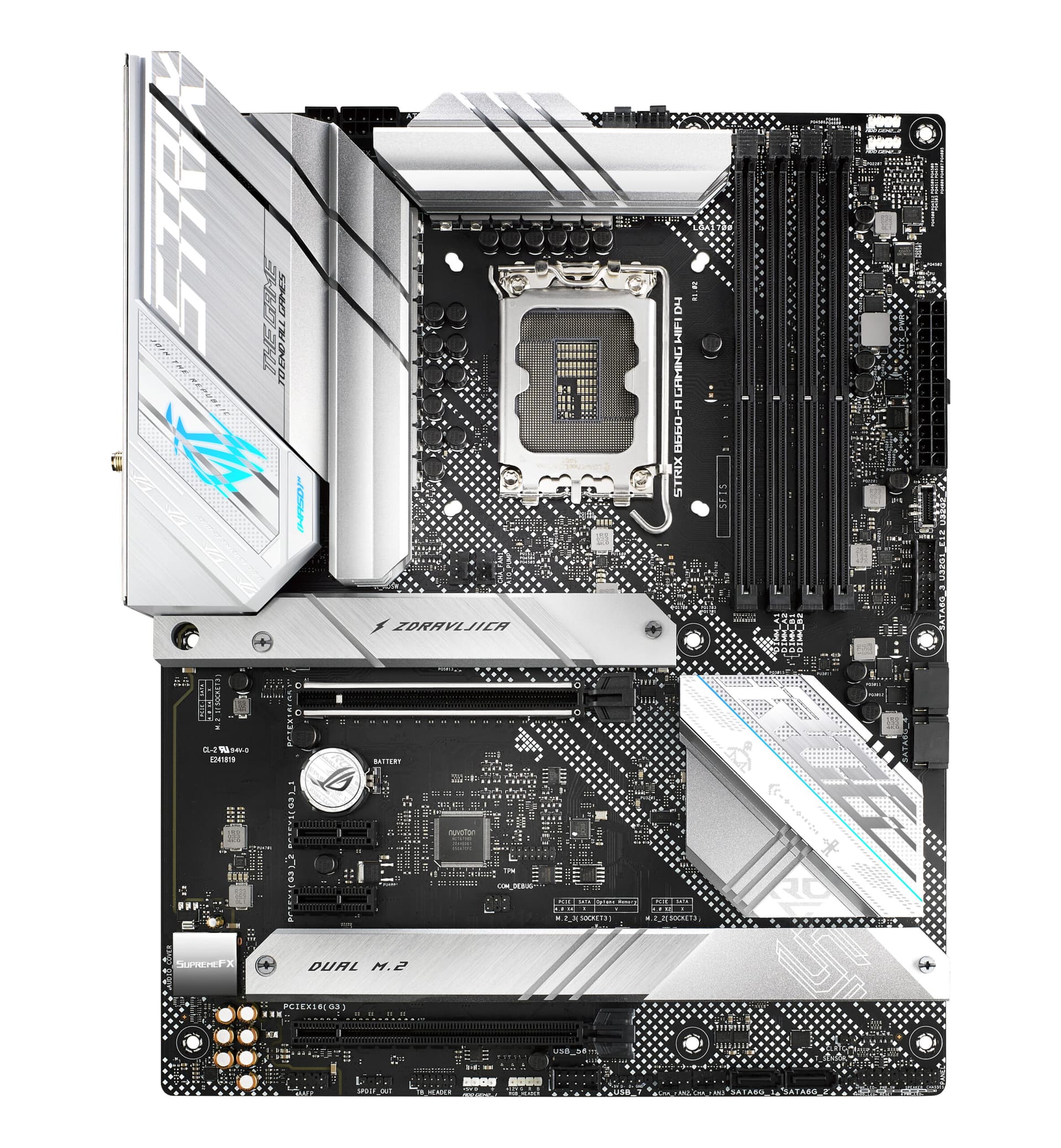 Placa de baza ROG STRIX B660-A GAMING WIFI D4, Intel B660, Socket 1700, ATX "90MB18S0-M0EAY0"