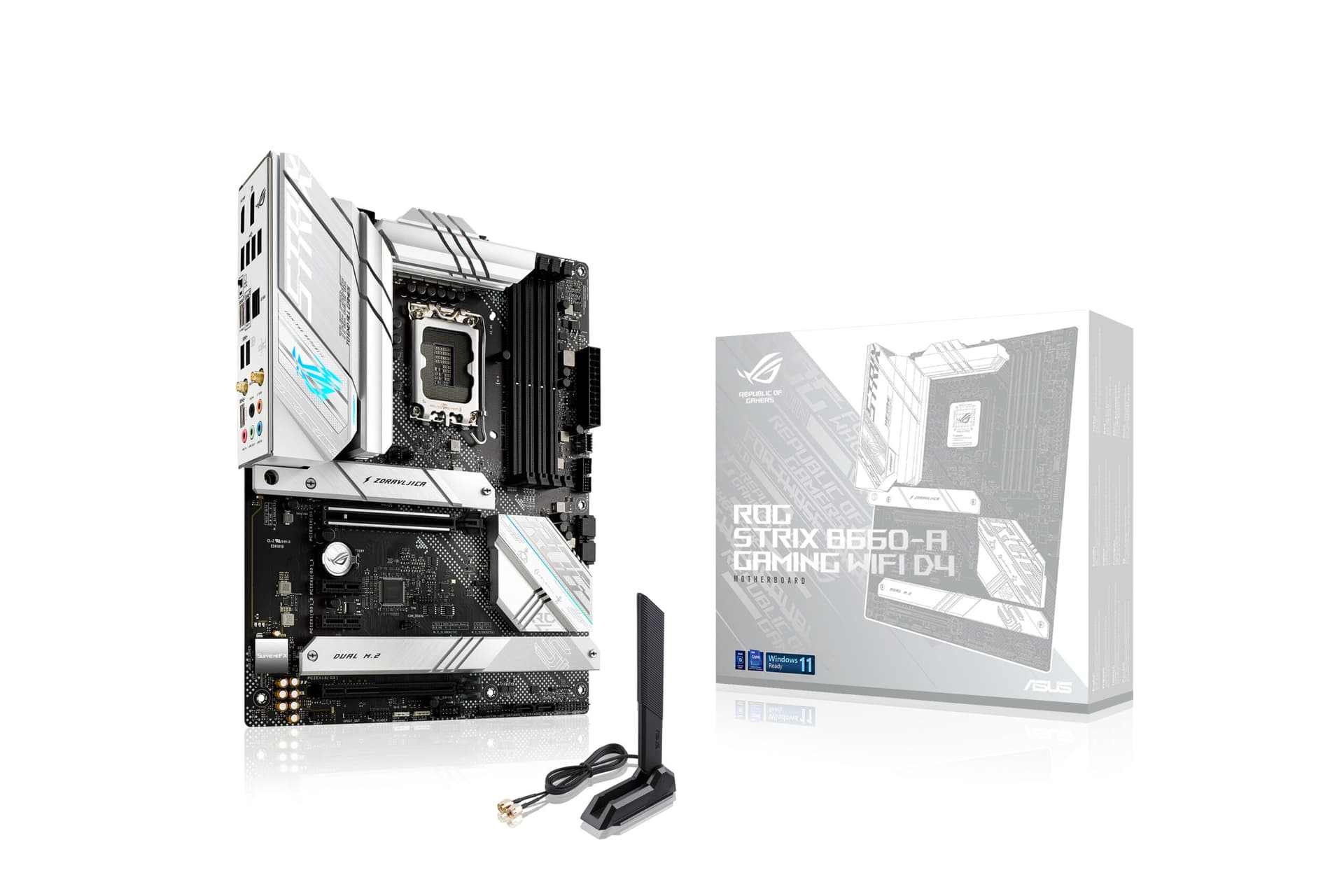 Placa de baza ROG STRIX B660-A GAMING WIFI D4, Intel B660, Socket 1700, ATX "90MB18S0-M0EAY0" — miniatură