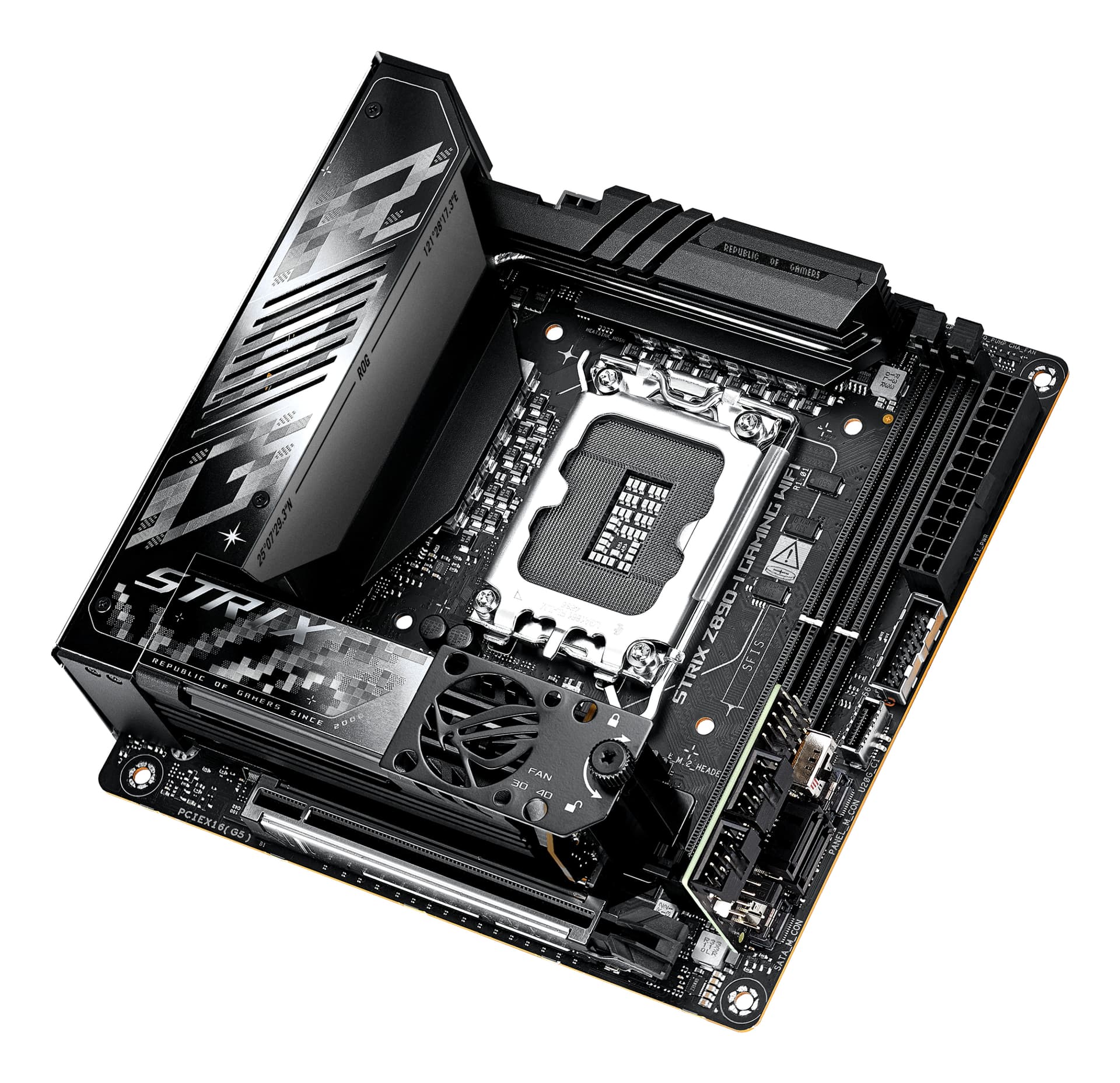 Placa de baza ASUS ROG Strix Z890-I Gaming WiFi Mainboard, Sockel LGA 1851, Intel Z890, Mini-ITX, DDR5 "90MB1IC0-M0EAY0" — miniatură