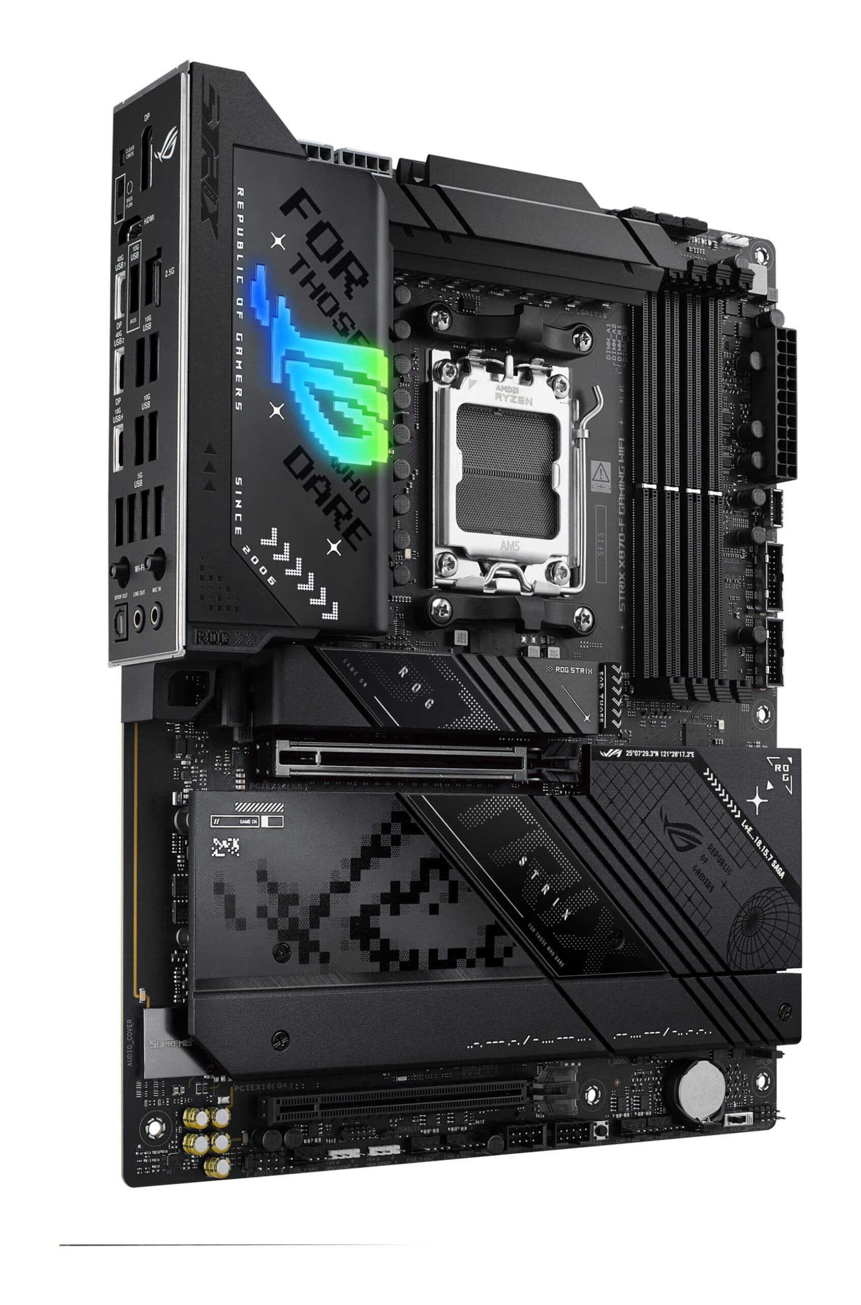 Placa de baza ROG STRIX X870-F GAMING WIFI, AMD X870, Socket AM5, ATX "90MB1IV0-M0EAY0" — miniatură